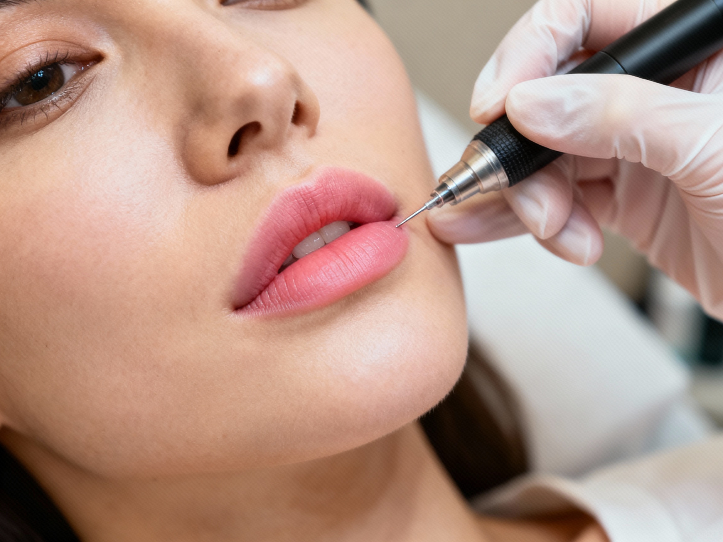 Maquillage permanent à Cannes : sourcils, lèvres, yeux. Résultat naturel, pigments haut de gamme, technique douce chez A More Beauty Salon.