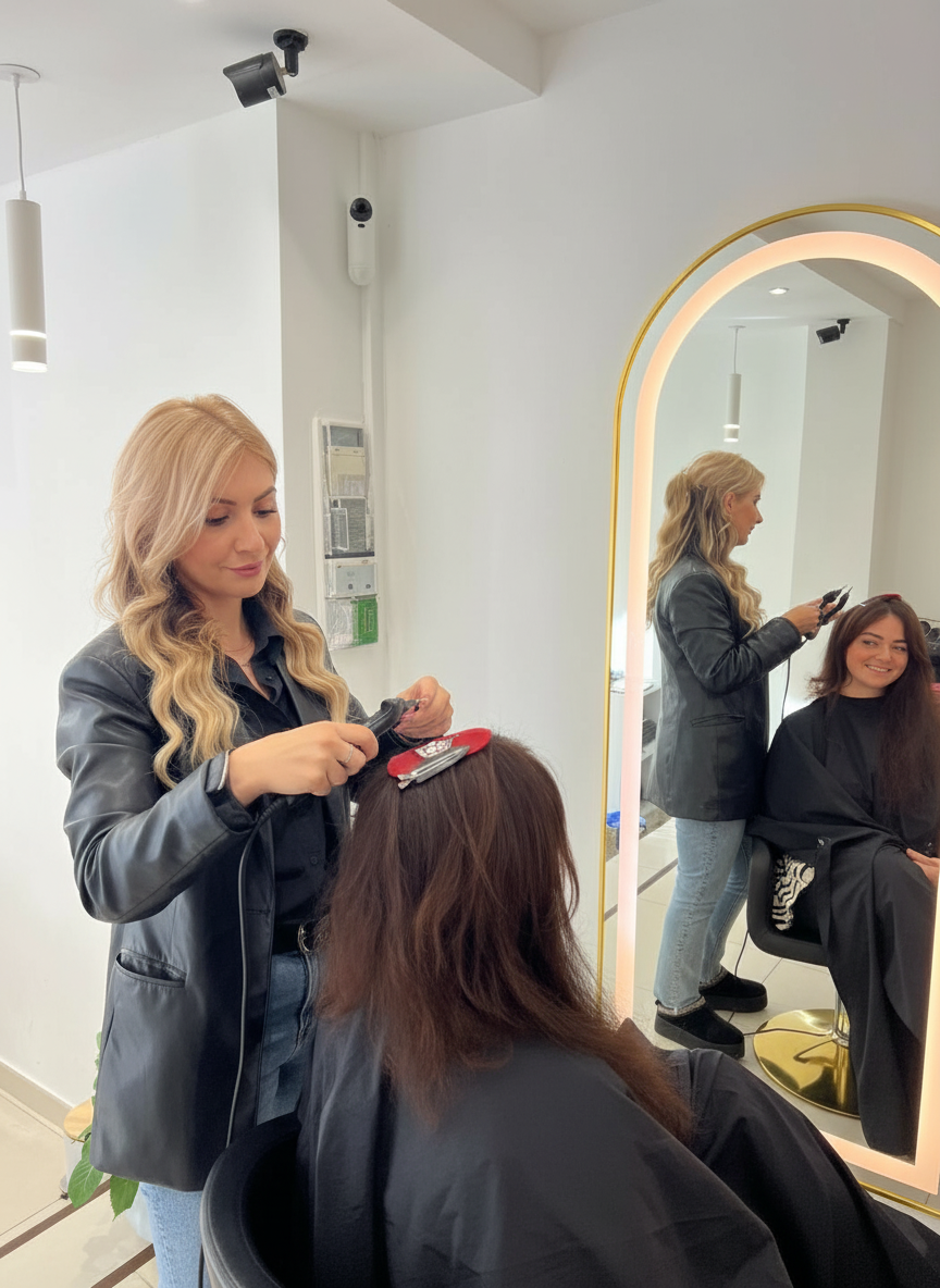 Extensions cheveux à Cannes Micro & Nano Kératine invisibles réalisées chez A More Beauty Salon